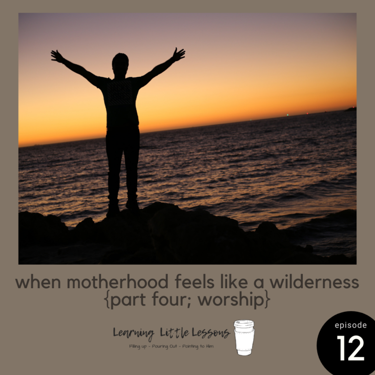 When Motherhood Feels Like a Wilderness; part four. Worship