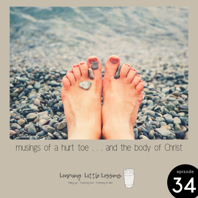 Musings of a Hurt Toe … and the Body of Christ