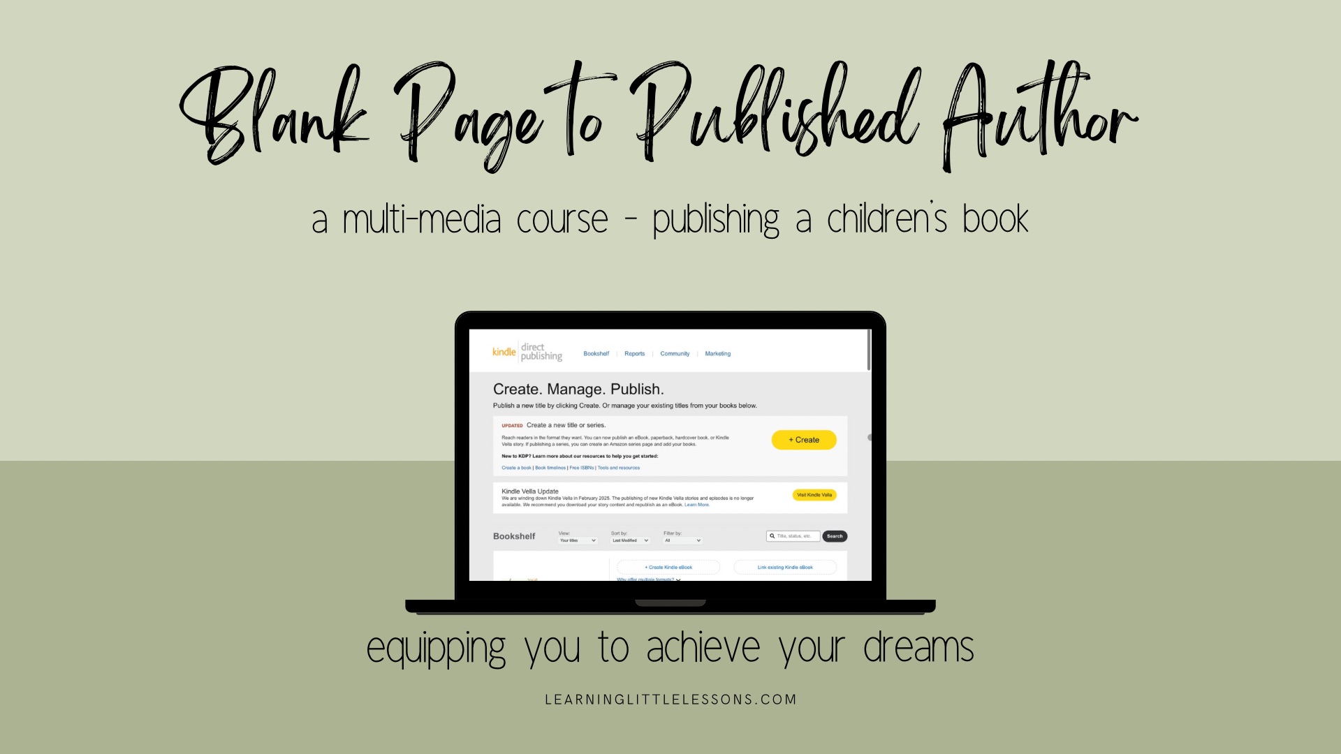 Blank Page to Published Author — Children’s Book