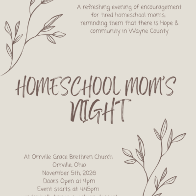Homeschool Mom’s Night 2026
